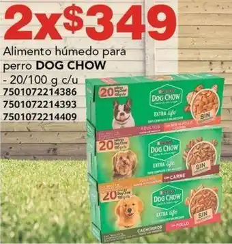 DOG CHOW Alimento húmedo para perro 20/100g