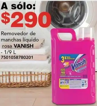 City Club VANISH Removedor de manchas líquido rosa 1/9L oferta