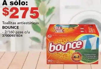 City Club BOUNCE Toallitas antiestáticas 2/160pzas oferta