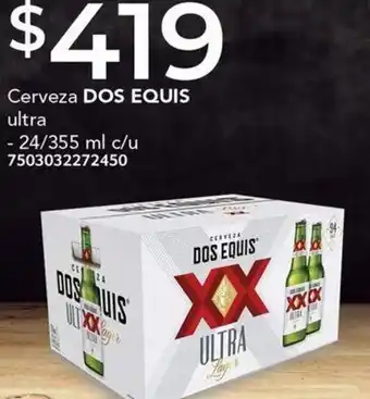 City Club Cerveza DOS EQUIS ultra 24/355ml oferta