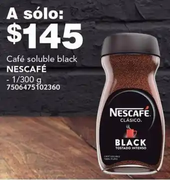 City Club Café soluble black NESCAFÉ 1/300g oferta