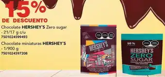 City Club Chocolate HERSHEY'S Zero sugar 21/17g oferta
