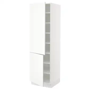 IKEA Sektion Gabinete alto 2 puertas c/estantes, blanco/vallstena blanco, 61x61x203 cm oferta