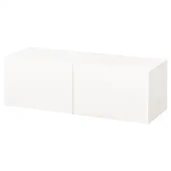 IKEA BestÅ Gabinete de pared, blanco/lappviken blanco, 120x42x38 cm oferta