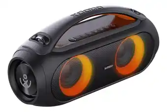 Mercado Libre Bocina Xdobo Vibe Plus portátil con bluetooth waterproof negra y gris oferta