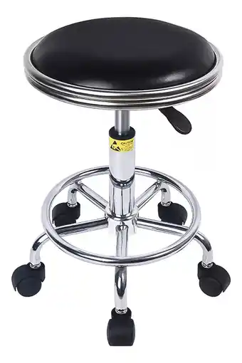 Mercado Libre Silla De Cocina Bar Giratoria Ajustable Juego Restaurante Acabado de la estructura Cromado Color Negro oferta