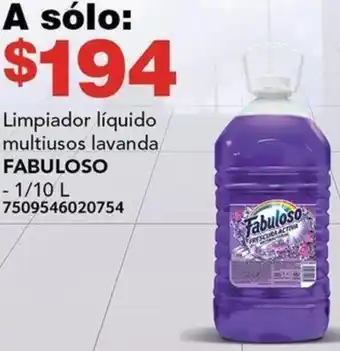 City Club Limpiador líquido multiusos lavanda FABULOSO 1/10L oferta