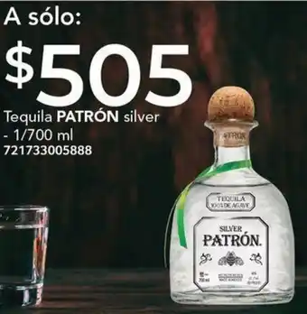 City Club Tequila PATRÓN silver 1/700ml oferta