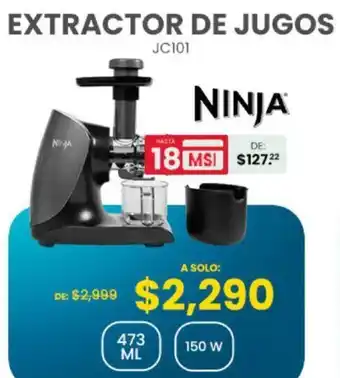 Soriana Híper NINJA EXTRACTOR DE JUGOS JC101 oferta
