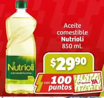 Soriana Híper Aceite comestible Nutrioli 850ml oferta