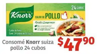 Soriana Híper Consomé Knorr suiza pollo 24 cubos oferta