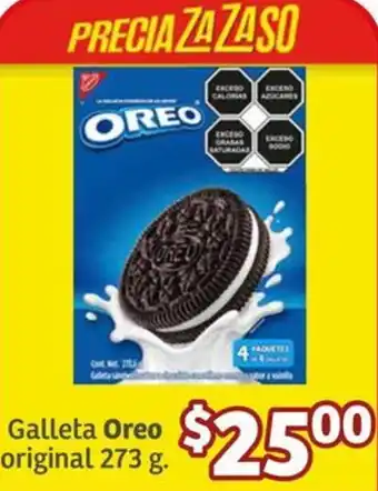 Soriana Híper Galleta Oreo original 273g oferta