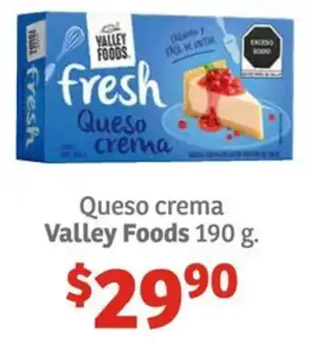 Soriana Híper Queso crema Valley Foods 190g oferta