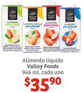 Soriana Híper Alimento líquido Valley Foods 946ml oferta