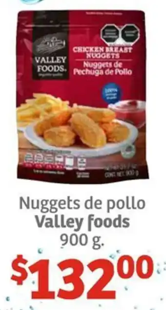 Soriana Híper Nuggets de pollo Valley foods 900g oferta