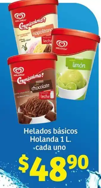 Soriana Híper Helados básicos Holanda 1L oferta