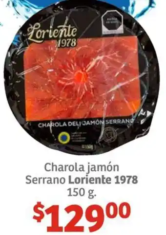 Charola jamón Serrano Loriente 1978 150g