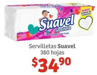 Soriana Híper Servilletas Suavel 380 hojas oferta