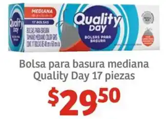 Soriana Híper Bolsa para basura mediana Quality Day 17 piezas oferta