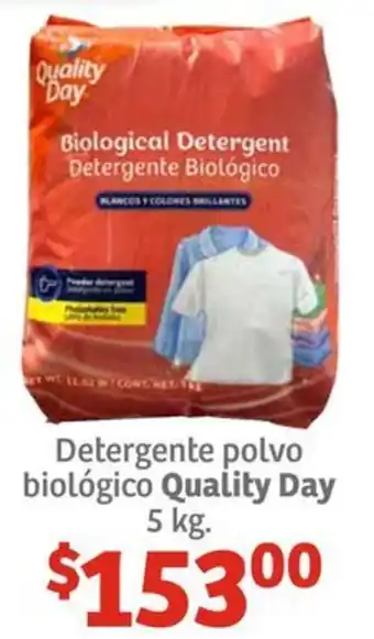 Soriana Híper Detergente polvo biológico Quality Day 5kg oferta