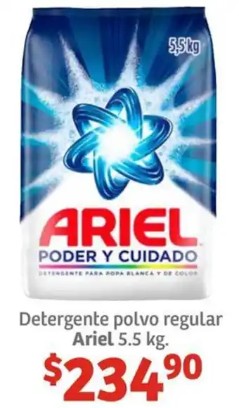 Soriana Híper Detergente polvo regular Ariel 5.5kg oferta