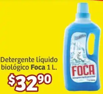Soriana Híper Detergente líquido biológico Foca 1L oferta