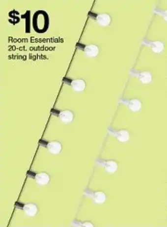 Room Essentials 20-ct. outdoor string lights