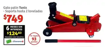 Soriana Híper Gato patin Tunix Soporta hasta 2 toneladas oferta