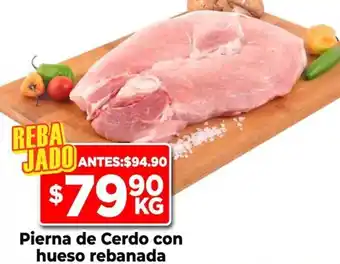 HEB Pierna de Cerdo con hueso rebanada oferta