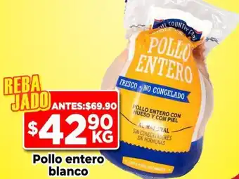 Pollo entero blanco