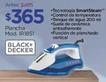 Chedraui BLACK+ DECKER Plancha Mod. IR1851 oferta