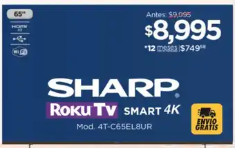 Chedraui SHARP ROKU TV SMART 4K oferta