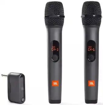 Mercado Libre Jbl Sistema Inalámbrico 2 Micrófonos Receptor Doble Canal Color Negro oferta