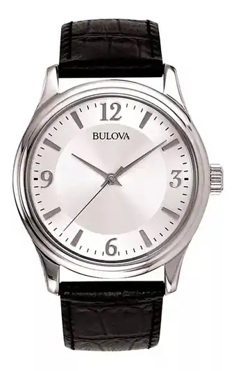 Mercado Libre Reloj Bulova Corporate 96a28 Para Hombre Acero Inoxidable Color de la correa Negro Color del bisel Plateado Color del fondo P oferta