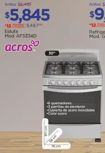 Acros Estufa Mod. AF5334D