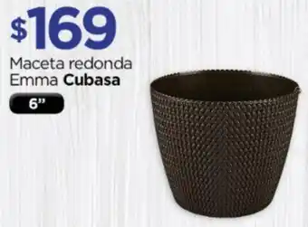 Maceta redonda Emma Cubasa 6"