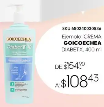 DelSol CREMA GOICOECHEA DIABETX 400ml oferta