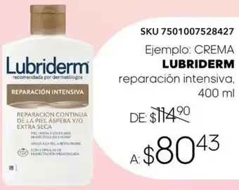 DelSol CREMA LUBRIDERM reparación intensiva 400ml oferta