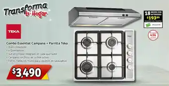 TEKA Combo Essential Campana + Parrilla
