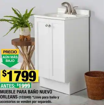 The Home Depot MUEBLE PARA BAÑO NUEVO ORLEANS oferta