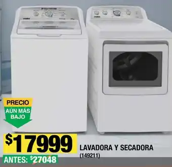 The Home Depot LAVADORA Y SECADORA oferta