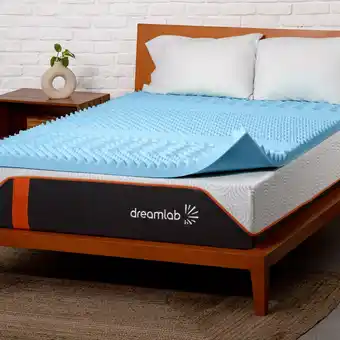 Colchoneta Memory Foam Queen Topper Dreamlab 5 Zonas 7 cm de Grosor Gel