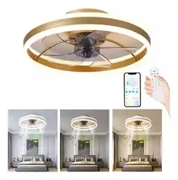 Mercado Libre Ventilador Techo Luz Moderno+control Y App,aspas Reversible oferta