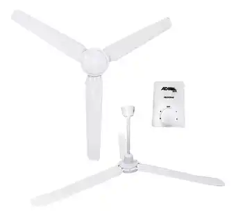 Mercado Libre Ventilador De Techo 3 Aspas Metálicas 5 Vel Adir 2070 Color de la estructura Blanco Color de las aspas Blanco Diámetro 56 Mat oferta