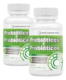 Mercado Libre 2 Pack Probióticos Y Prebióticos Healthaddiction oferta