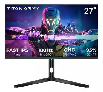 Mercado Libre Monitor Gamer Titan Army 27 Ips Rápido Qhd 180hz 1ms 2k oferta