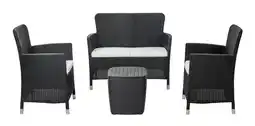 Mercado Libre Sala Exterior Para Jardin Tipo Rattan 4 Puestos Marca Mq oferta
