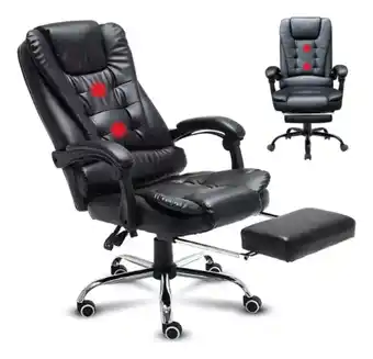Mercado Libre Silla De Oficina Ergonomica Masaje Ajustable Con Reposapiés oferta