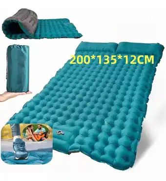 Mercado Libre Inflable Colchón Portátil Acampar Dormir Doble Ultraligera oferta
