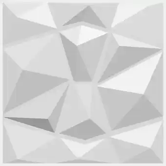 Mercado Libre Panel Decorativo 3d Diamond 6m2 50x50cm 24pz Blanco Paredes oferta